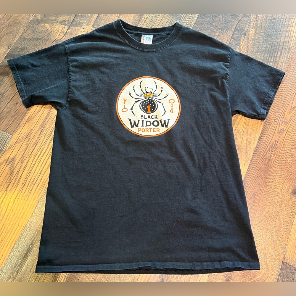 McMENAMINS Portland Company BLACK WIDOW PORTER T-SHIRT Beer Brewery Fan Adult L